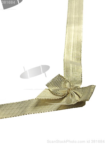 Image of golden ribbon and bow