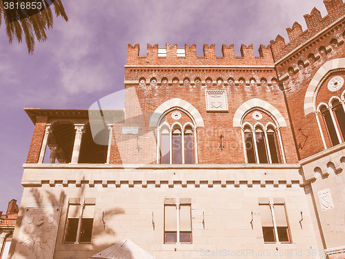 Image of Albertis Castle in Genoa Italy vintage