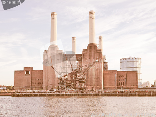 Image of Battersea Powerstation London vintage