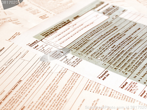 Image of  Tax forms vintage