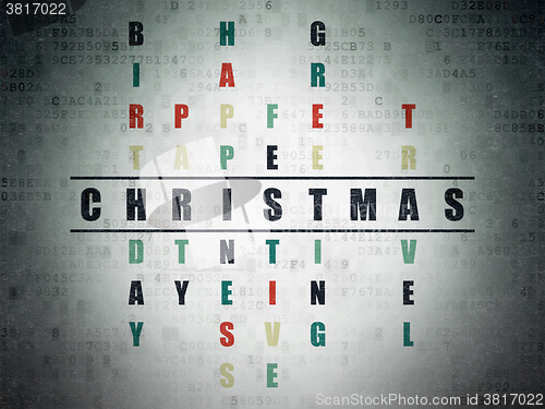Image of Entertainment, concept: Christmas in Crossword Puzzle