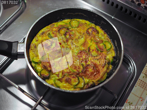 Image of Zucchini and mushroom omelet