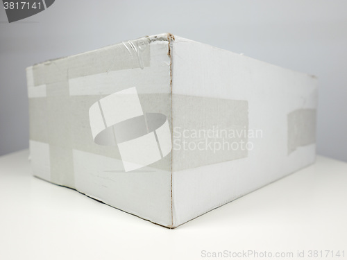 Image of White packet parcel