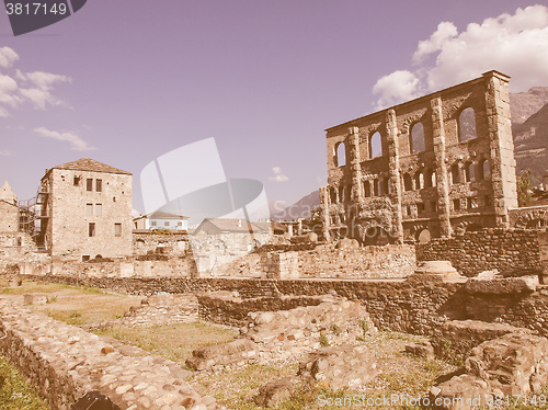 Image of Roman Theatre Aosta vintage