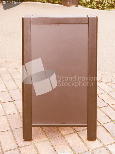 Image of  Blank blackboard vintage