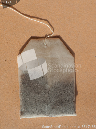 Image of Tea bag on a table