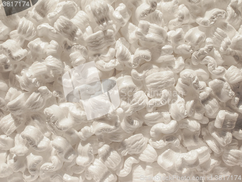 Image of White polystyrene beads background