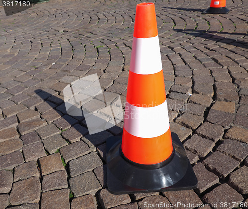 Image of Traffic cone sign