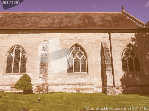 Image of St Mary Magdalene church in Tanworth in Arden vintage