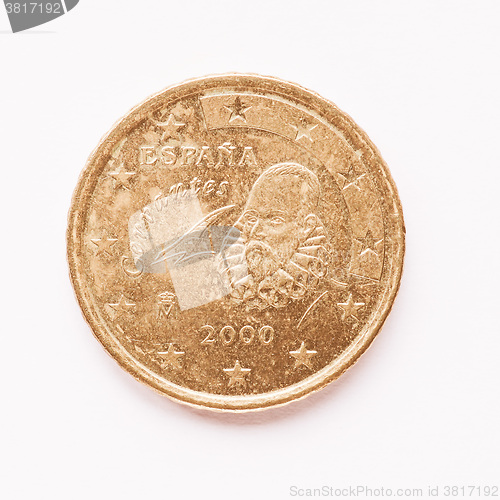 Image of  Spanish 50 cent coin vintage