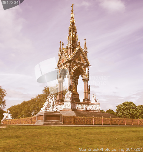 Image of Albert Memorial, London vintage