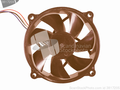 Image of  PC fan isolated vintage