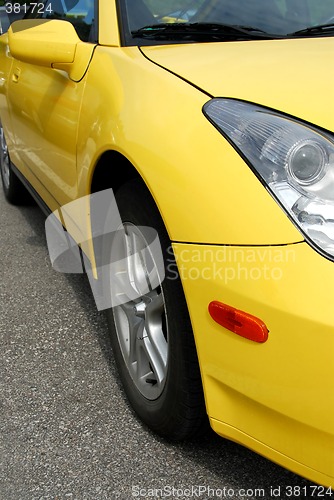 Image of Yellow sports car