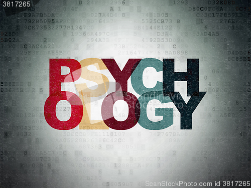 Image of Healthcare concept: Psychology on Digital Paper background