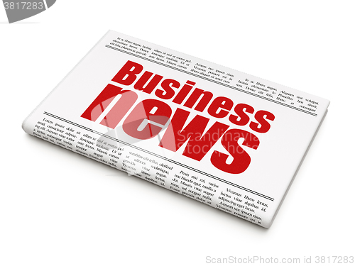 Image of News concept: newspaper headline Business News