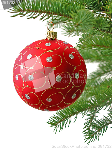 Image of Red Christmas ball