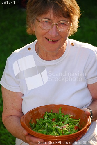 Image of Happy senior woman