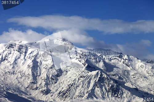 Image of Winter snowy mountains at nice sunny day