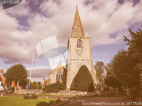 Image of St Mary Magdalene church in Tanworth in Arden vintage