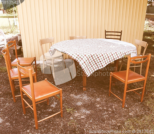 Image of  Picnic table vintage