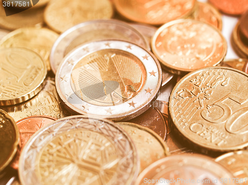 Image of  Euro coins vintage