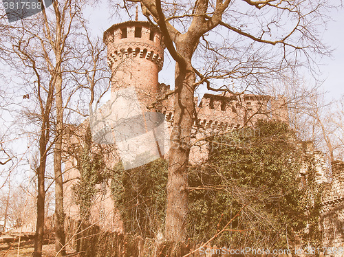 Image of Castello Medievale, Turin, Italy vintage