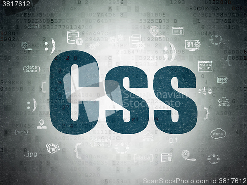 Image of Software concept: Css on Digital Paper background