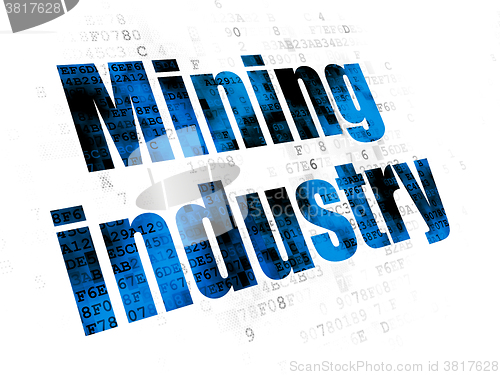 Image of Manufacuring concept: Mining Industry on Digital background