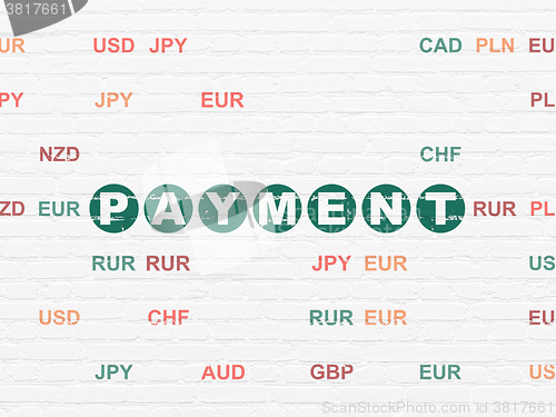 Image of Money concept: Payment on wall background