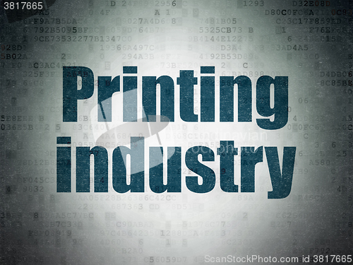 Image of Industry concept: Printing Industry on Digital Paper background