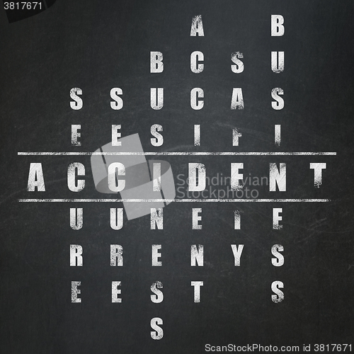 Image of Insurance concept: Accident in Crossword Puzzle