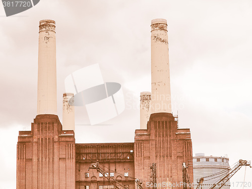 Image of Battersea Powerstation London vintage