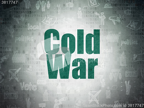 Image of Politics concept: Cold War on Digital Paper background