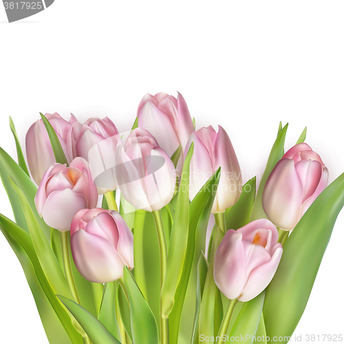Image of Beautiful bouquet of pink. EPS 10