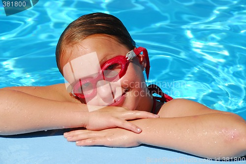 Image of Girl portrait pool