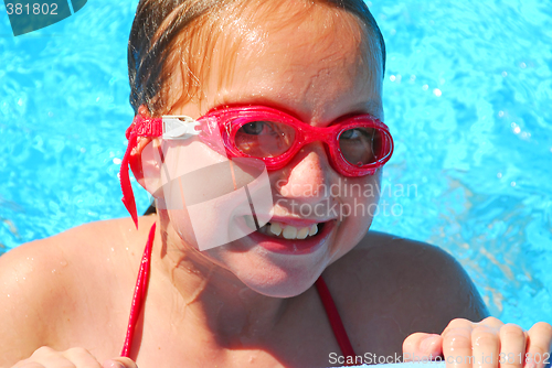 Image of Girl portrait pool