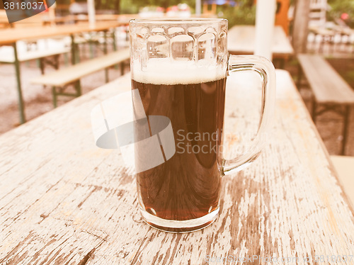 Image of Retro looking Dark beer