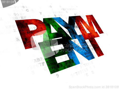 Image of Currency concept: Payment on Digital background