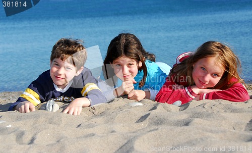 Image of Children on a beach