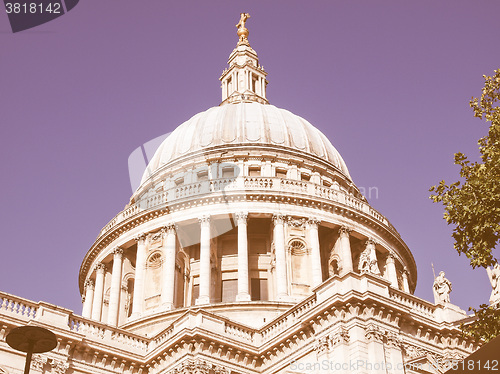 Image of St Paul Cathedral, London vintage