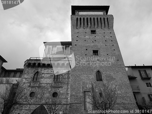 Image of Tower of Settimo in Settimo Torinese in black_and_white