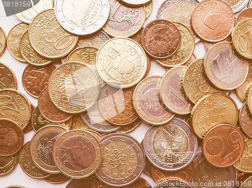 Image of  Euro coins vintage