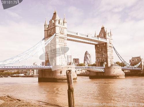 Image of Tower Bridge, London vintage