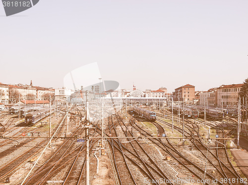 Image of Porta Nuova station, Turin vintage