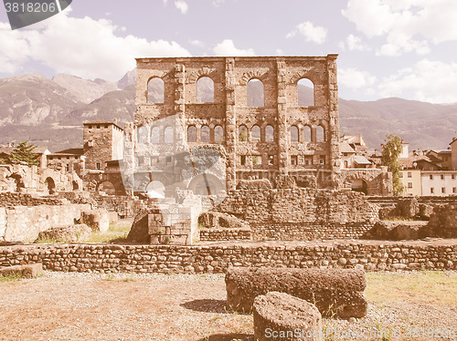 Image of Roman Theatre Aosta vintage