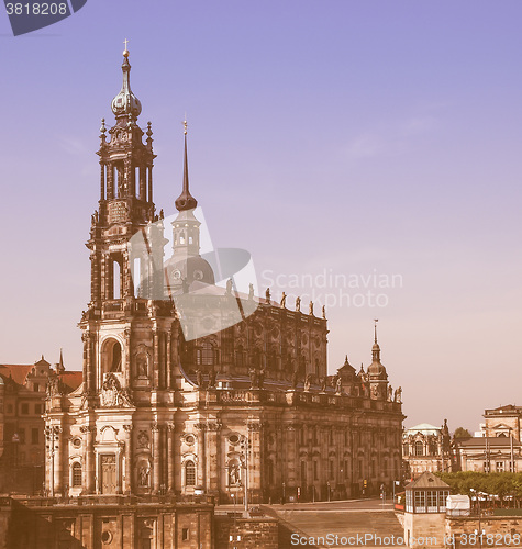 Image of Dresden Hofkirche vintage