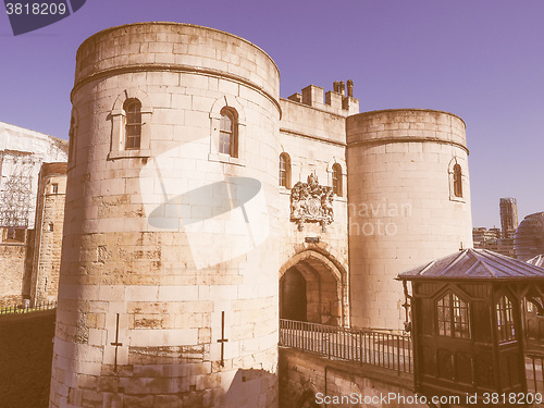 Image of Retro looking Tower of London