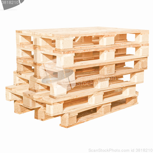 Image of  Pallets isolated vintage