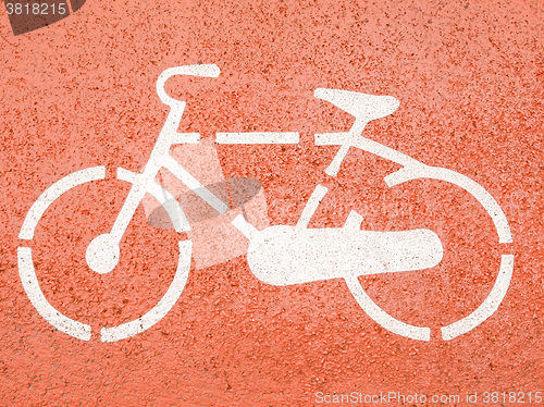 Image of  Bike sign vintage