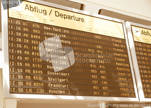 Image of  Timetable vintage